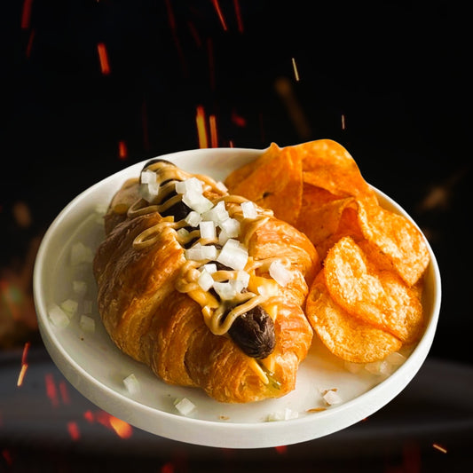 Croissant Sausage with chips Oman | كرواسون سجق مع شبس عمان